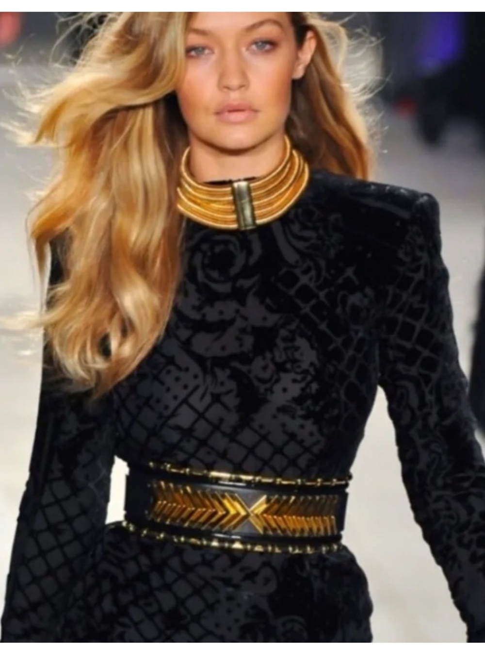Balmain x H&M Velvet Silk Blend Top Black Size 4